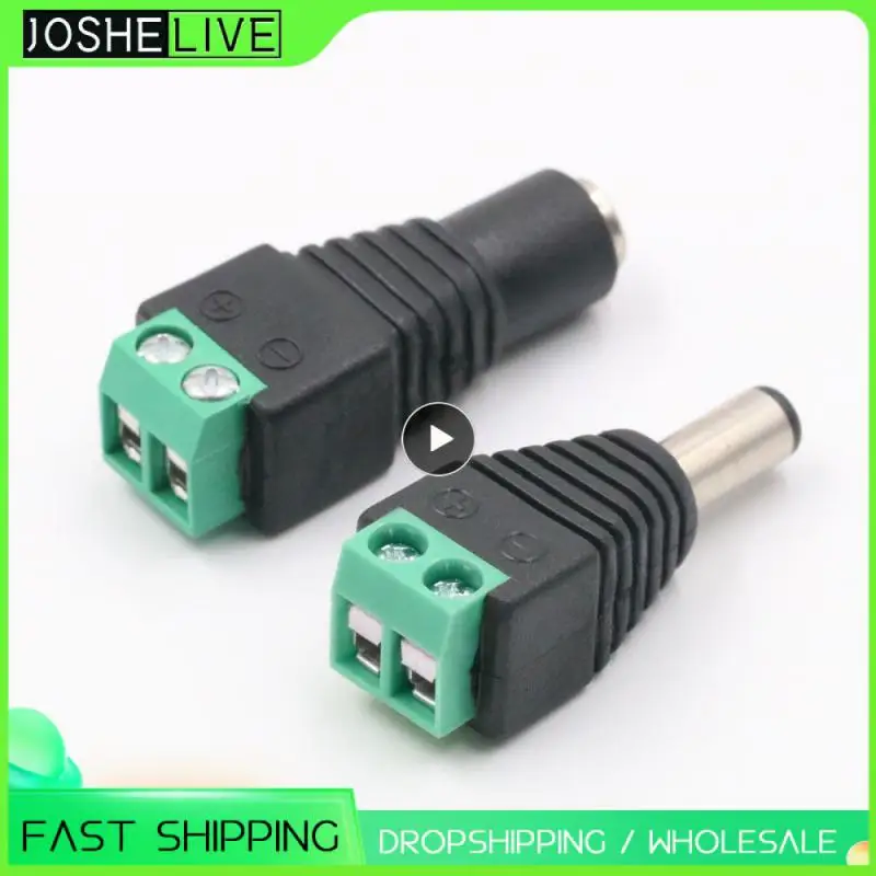 1~10PCS Cameras 2.1mm x 5.5mm Female Male DC Power Plug Adapter For 5050 3528 5630 5730 Single Color LED Strip Light
1~10PCS Cameras 2.1mm x 5.5mm Female Male DC Power Plug Adapter For 5050 3528 5630 5730 Single Color LED Strip Light