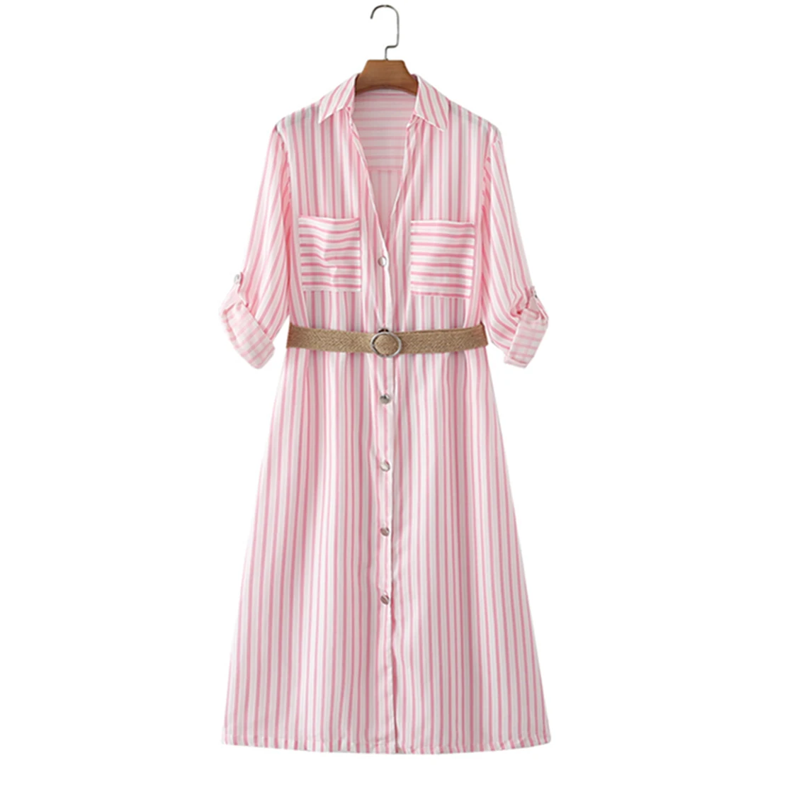 Dave&Di Indie Folk Vintage Sashes Pink Dress 2022 Striped Sashes Pockets Loose Long Shirt Casual Dress Women
Dave&Di Indie Folk Vintage Sashes Pink Dress 2022 Striped Sashes Pockets Loose Long Shirt Casual Dress Women