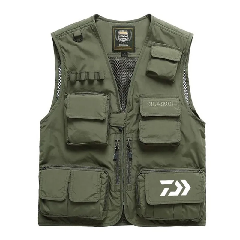 Daiwa Summer Outdoor Sports Men's Fishing Vest Breathable Quick-drying Fishing Vests Climbing Casual Multi-pockets Plus Size
Daiwa Summer Outdoor Sports Men's Fishing Vest Breathable Quick-drying Fishing Vests Climbing Casual Multi-pockets Plus Size