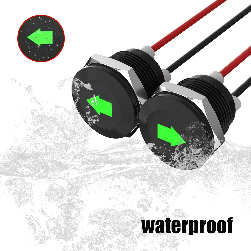 2 шт., зеленые символы с одной стрелкой, 12 В, светодиодный индикатор, 12 мм, проводной свинец, металлический указатель поворота, пилотный светильник, автомобильные фонари, аксессуары 
2 шт., зеленые символы с одной стрелкой, 12 В, светодиодный индикатор, 12 мм, проводной свинец, металлический указатель поворота, пилотный светильник, автомобильные фонари, аксессуары