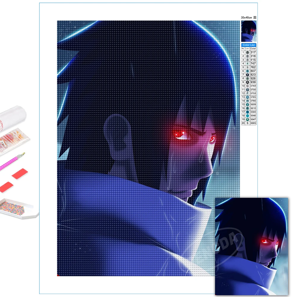 Uchiha Sasuke Sharingan Picture 5D DIY Diamond Paintings Japan Anime Naruto Cross Stitch Home Decor Full Square Drill Embroidery 
Uchiha Sasuke Sharingan Picture 5D DIY Diamond Paintings Japan Anime Naruto Cross Stitch Home Decor Full Square Drill Embroidery