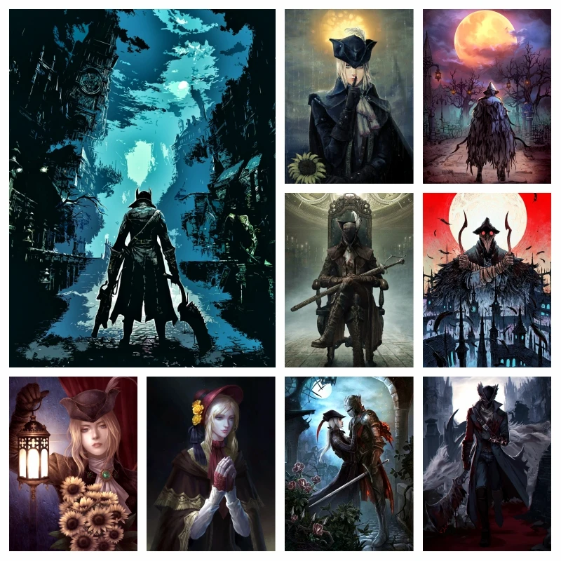 Gothic Bloodborne Diamond Painting Kits Lady Maria The Old Hunter Photo Art Blood Cruse Mosaic Cross Stitch Handwork Wall Decor
Gothic Bloodborne Diamond Painting Kits Lady Maria The Old Hunter Photo Art Blood Cruse Mosaic Cross Stitch Handwork Wall Decor