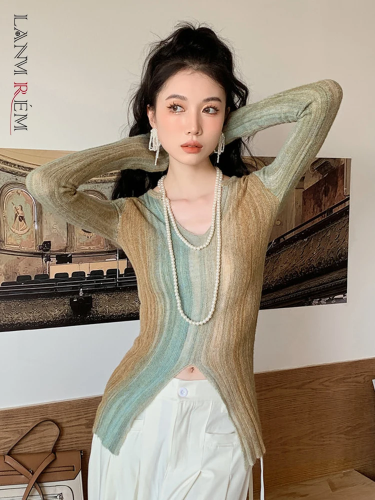 Женский трикотажный пуловер LANMREM, винтажный облегающий топ с v-образным вырезом и длинным рукавом, весна 2023, 2L2255
Женский трикотажный пуловер LANMREM, винтажный облегающий топ с v-образным вырезом и длинным рукавом, весна 2023, 2L2255