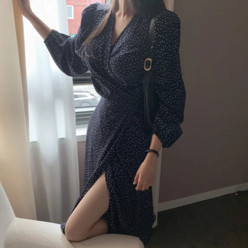 Split End Bandage Bodycon Black Dress for Women Lace Slim Fashion V-neck Puff Sleeve Dots Party Evening Dresses Elegant Summer
Split End Bandage Bodycon Black Dress for Women Lace Slim Fashion V-neck Puff Sleeve Dots Party Evening Dresses Elegant Summer