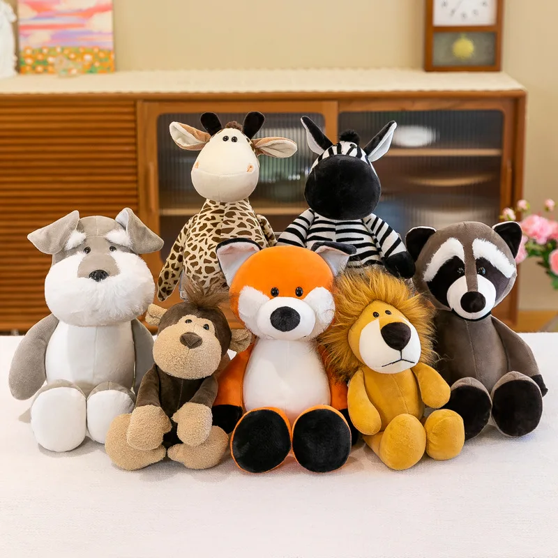 25cm Wild Friends Stuffed Toys Jungle Animals Soft Creative Children Gift Plush Dog Zebra Elephant Lion Fox giraffe Kid Playmate
25cm Wild Friends Stuffed Toys Jungle Animals Soft Creative Children Gift Plush Dog Zebra Elephant Lion Fox giraffe Kid Playmate