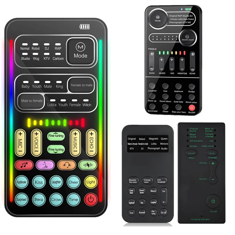 4 Kinds Mini Portable Multiple Audio Effect Voice Changer Bluetooth-Compatible Live Sound Changing Card for Phone Tablet Speaker
4 Kinds Mini Portable Multiple Audio Effect Voice Changer Bluetooth-Compatible Live Sound Changing Card for Phone Tablet Speaker