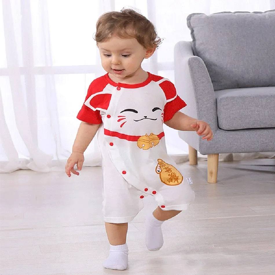 One-piece Garment Infant Crawling Suit Unisex Baby Romper kitty Monkey Duck Rabbit cartoon Clothes Summer T-shirt Soft Pajamas
One-piece Garment Infant Crawling Suit Unisex Baby Romper kitty Monkey Duck Rabbit cartoon Clothes Summer T-shirt Soft Pajamas
