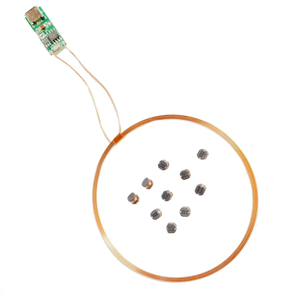 Taidacent Wireless Led and Coil Inductive Induction Charging Coil for Small Led Lights 5V Micro USB (1Coil +20 4.3mm mixed leds)
Taidacent Wireless Led and Coil Inductive Induction Charging Coil for Small Led Lights 5V Micro USB (1Coil +20 4.3mm mixed leds)