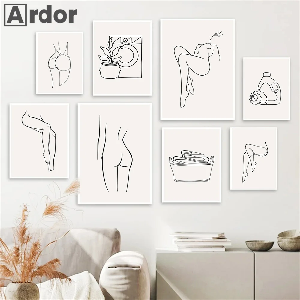 Abstract Women Body Flower Line Drawing Wall Art Canvas Painting Nordic Beige Posters And Prints Picture Living Room Home Decor
Abstract Women Body Flower Line Drawing Wall Art Canvas Painting Nordic Beige Posters And Prints Picture Living Room Home Decor
