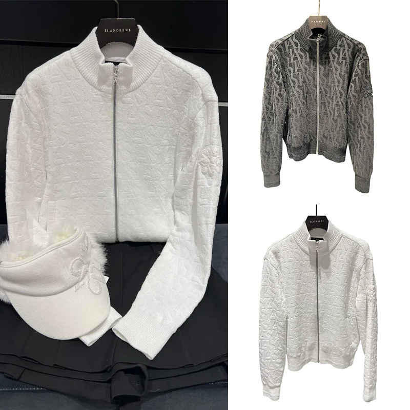 Autumn New Golf Clothing Women's Zipper Collar Windproof Knit All-match Fashionable Elegant Slim-fit Jacket
Autumn New Golf Clothing Women's Zipper Collar Windproof Knit All-match Fashionable Elegant Slim-fit Jacket