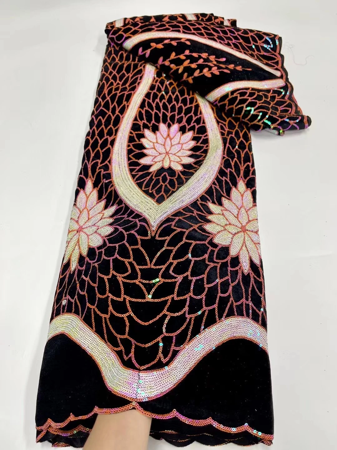Black Nigerian Velvet Lace Fabric African Lace Fabric 2022 High Quality Velvet Lace Fabric With Sequins Lace French Lace Fabric
Black Nigerian Velvet Lace Fabric African Lace Fabric 2022 High Quality Velvet Lace Fabric With Sequins Lace French Lace Fabric