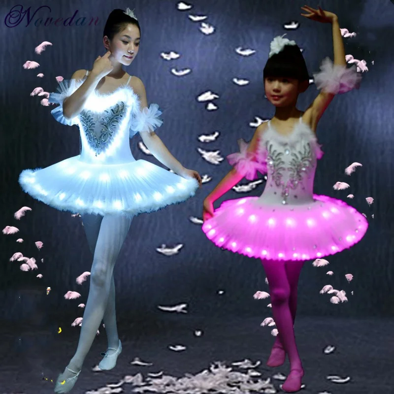 LED Light Swan Lake Ballet Dress Adult Children Fluffy Fluorescent Night Club Clothing Dance Costume Noctiluca Tutu Dresses
LED Light Swan Lake Ballet Dress Adult Children Fluffy Fluorescent Night Club Clothing Dance Costume Noctiluca Tutu Dresses