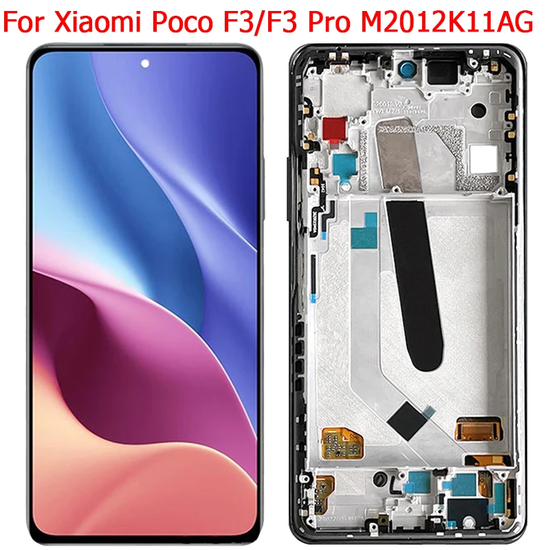 Оригинальный ЖК-дисплей Xiaomi Poco F3 Pro с рамкой, ЖК-дисплей 6,67 дюйма, сенсорный экран, детали для F3 M2012K11AG
Оригинальный ЖК-дисплей Xiaomi Poco F3 Pro с рамкой, ЖК-дисплей 6,67 дюйма, сенсорный экран, детали для F3 M2012K11AG
