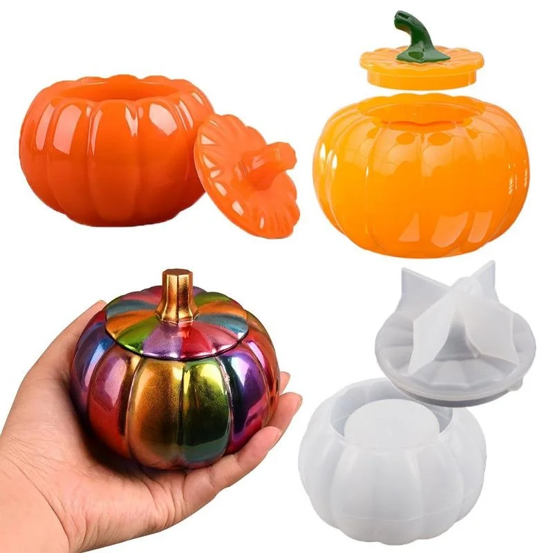 Pumpkin Jar Resin Molds, Rounded Halloween Epoxy Resin Molds, Pumpkin Storage Box Silicone Molds for Resin Art Mold
Pumpkin Jar Resin Molds, Rounded Halloween Epoxy Resin Molds, Pumpkin Storage Box Silicone Molds for Resin Art Mold