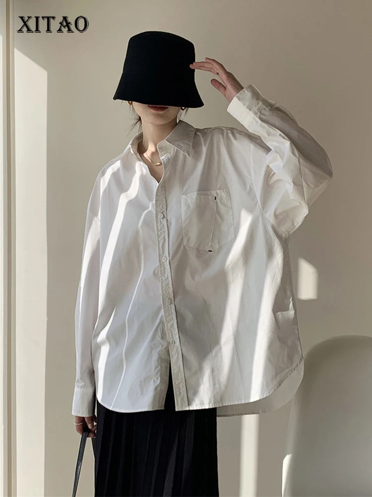 XITAO Black Casual Shirt Women Loose Simplicity Turn-down Collar Long Sleeve Temperament Top 2023 Spring All-match New SMH1487
XITAO Black Casual Shirt Women Loose Simplicity Turn-down Collar Long Sleeve Temperament Top 2023 Spring All-match New SMH1487