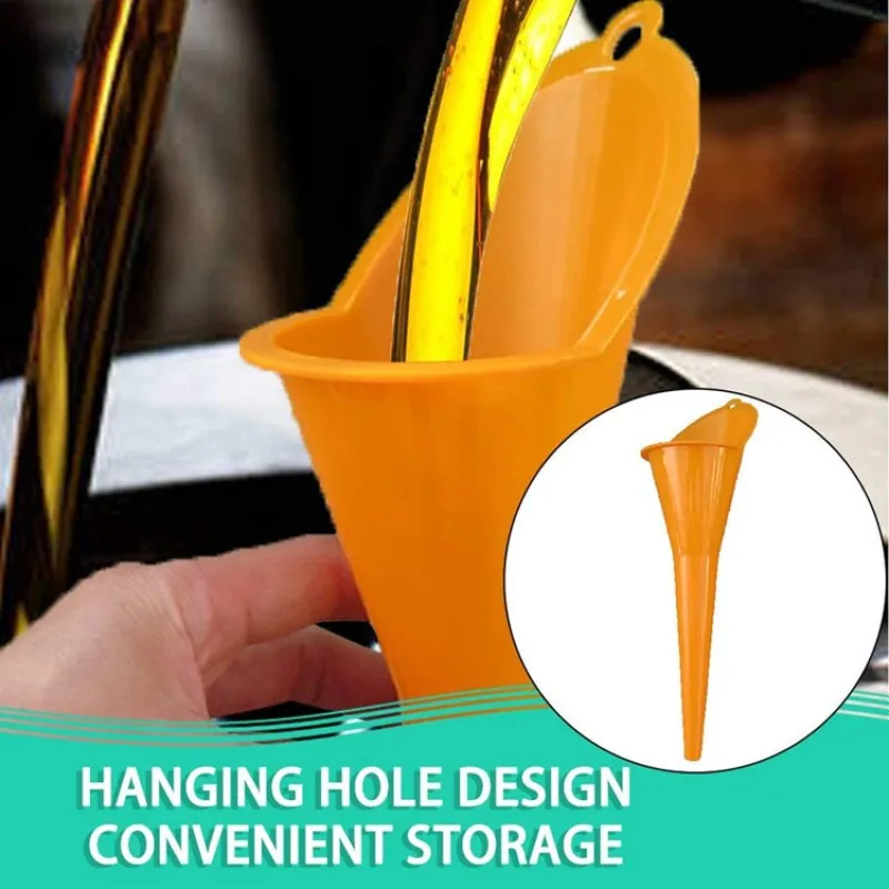 1/5Pcs Car Long Mouth Funnel Gasoline Oil Fuel Filling Tool Anti-splash Plastic Engine Funnel Moto Refueling Car Accessories 
1/5Pcs Car Long Mouth Funnel Gasoline Oil Fuel Filling Tool Anti-splash Plastic Engine Funnel Moto Refueling Car Accessories