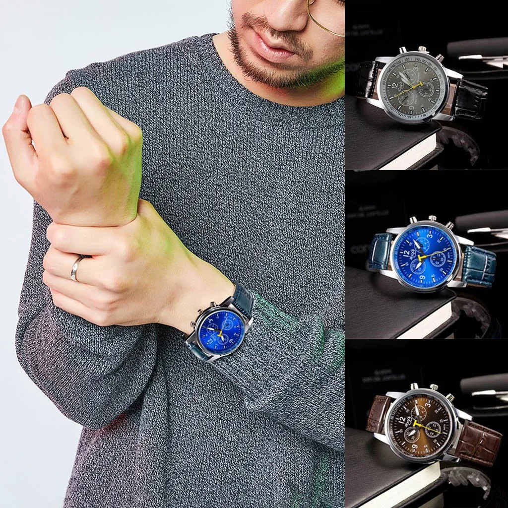 Luxury Fashion Faux Leather Mens Analog Trendy Watch Wrist Watches часы мужские relogio masculino reloj hombre montre homme
Luxury Fashion Faux Leather Mens Analog Trendy Watch Wrist Watches часы мужские relogio masculino reloj hombre montre homme