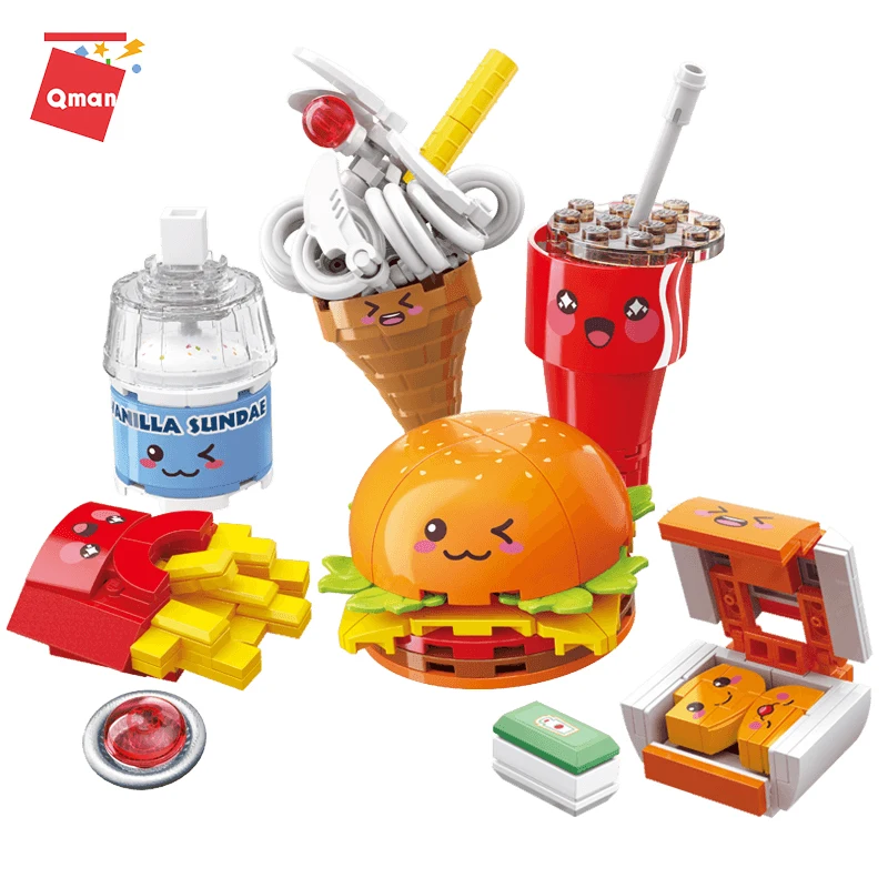 Qman Creative Food Building Block City Friend Accessories DIY Hamburger Drinks Architecture Brick Toy Friend Girls Birthday Gift
Qman Creative Food Building Block City Friend Accessories DIY Hamburger Drinks Architecture Brick Toy Friend Girls Birthday Gift