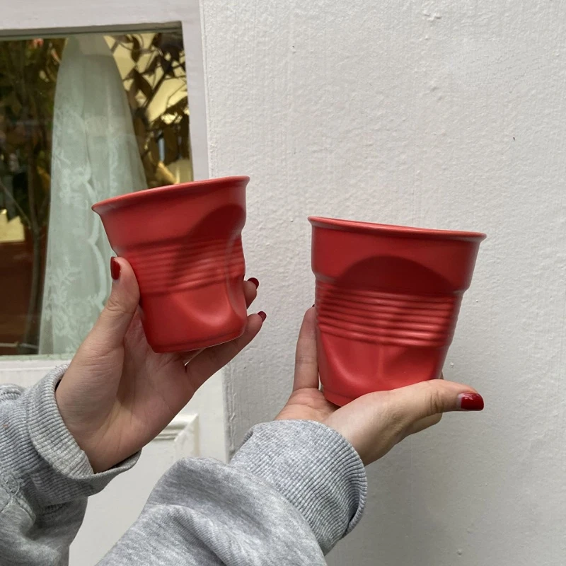 Ins Irregular Ceramic Cups Hand-held Coffee Cup Niche Design Mugs Holiday Gifts Ceramic Cups Water Mug
Ins Irregular Ceramic Cups Hand-held Coffee Cup Niche Design Mugs Holiday Gifts Ceramic Cups Water Mug