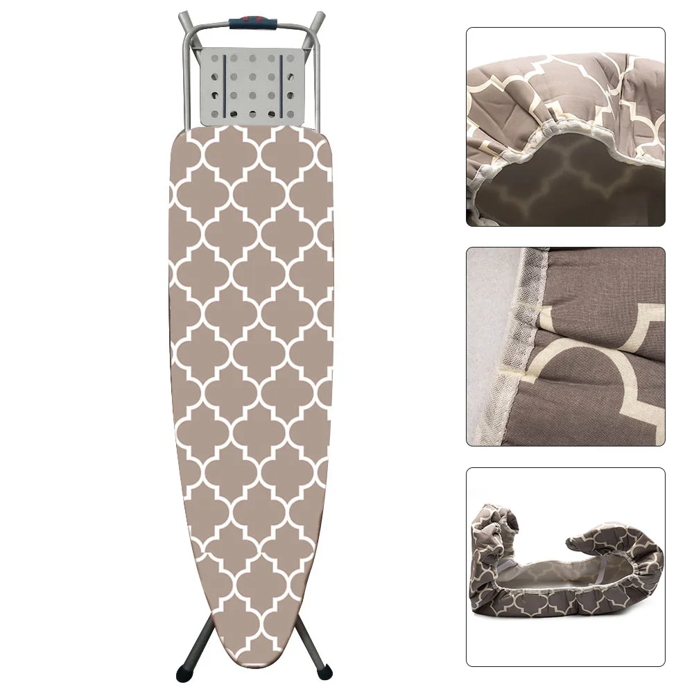 Pad Ironing Board Cover Triple Abrasion Coffee Rhombus Ironing Board Cover Protection Mesh Cloth Stain Resistant
Pad Ironing Board Cover Triple Abrasion Coffee Rhombus Ironing Board Cover Protection Mesh Cloth Stain Resistant