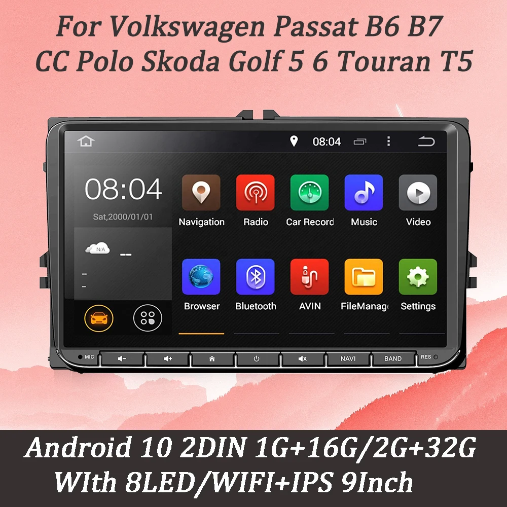 Android10 Automotive multimedia Player WIFI GPS Navi Bluetooth speaker 2din Autoradio Stereo MP5 Car Radio For VW Passat Golf5/6
Android10 Automotive multimedia Player WIFI GPS Navi Bluetooth speaker 2din Autoradio Stereo MP5 Car Radio For VW Passat Golf5/6