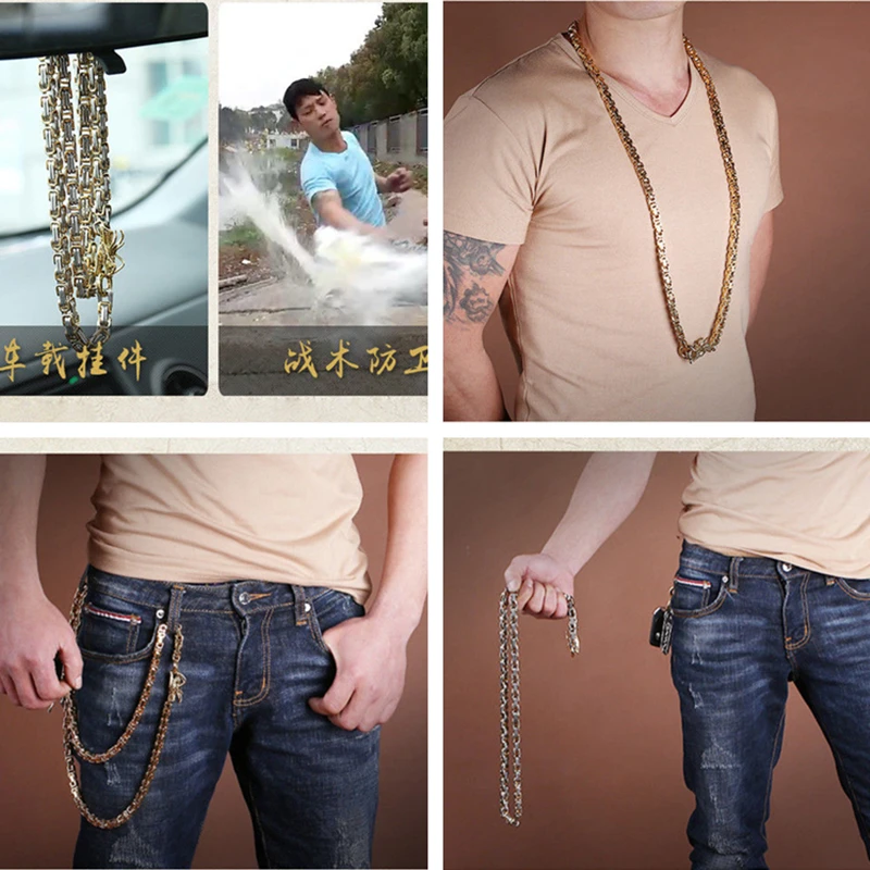 Chain Steel Whip Self-defense Bracelet Weapon Long Whip Spring Steel Tactical Whip Self-defense Supplies Car Outdoor Equipment
Chain Steel Whip Self-defense Bracelet Weapon Long Whip Spring Steel Tactical Whip Self-defense Supplies Car Outdoor Equipment