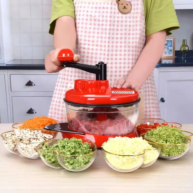 2.5L Manual Food Processor High-capacity Multi-function Kitchen Meat Grinder Vegetable Chopper Shredder Cutter Egg Blender
2.5L Manual Food Processor High-capacity Multi-function Kitchen Meat Grinder Vegetable Chopper Shredder Cutter Egg Blender