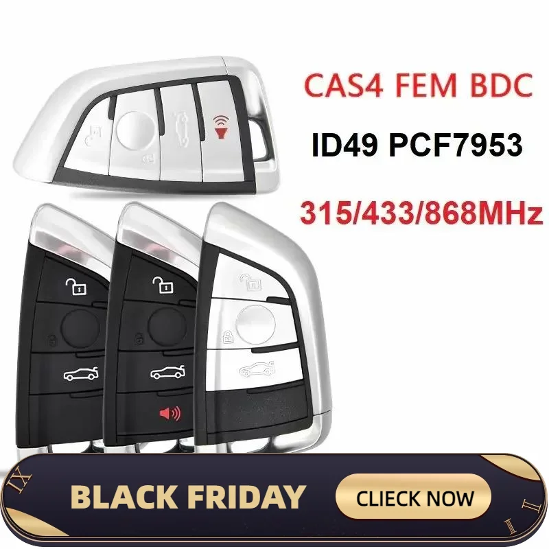 (315/433/868 MHz) PCF7953 Smart Proximity Key For 2014~2018 BMW X5 X6 - FEM BDC EWS5 System
(315/433/868 MHz) PCF7953 Smart Proximity Key For 2014~2018 BMW X5 X6 - FEM BDC EWS5 System