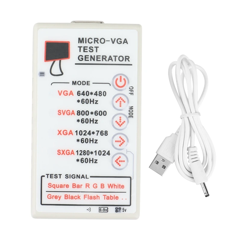 Hot No Battery LCD Display Tester TV Projector Repair Tool VGA Signal Source Display Generator
Hot No Battery LCD Display Tester TV Projector Repair Tool VGA Signal Source Display Generator