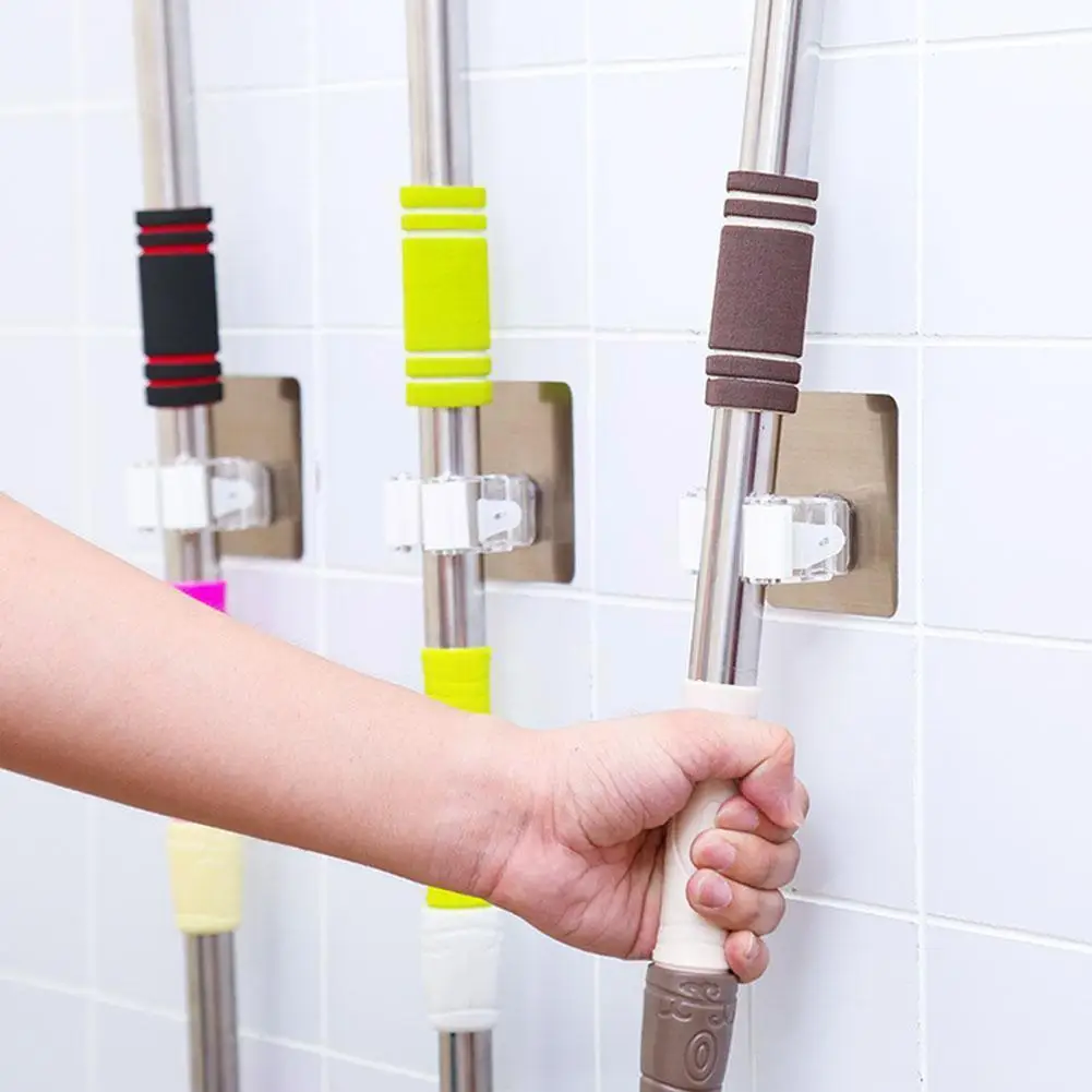 Wall Mounted Mop Organizer Holder Self-adhesive Hooks Hair Mop Bathroom Kitchen Broom Hook Dryer Hanger Holder Waterproof Y6j6
Wall Mounted Mop Organizer Holder Self-adhesive Hooks Hair Mop Bathroom Kitchen Broom Hook Dryer Hanger Holder Waterproof Y6j6