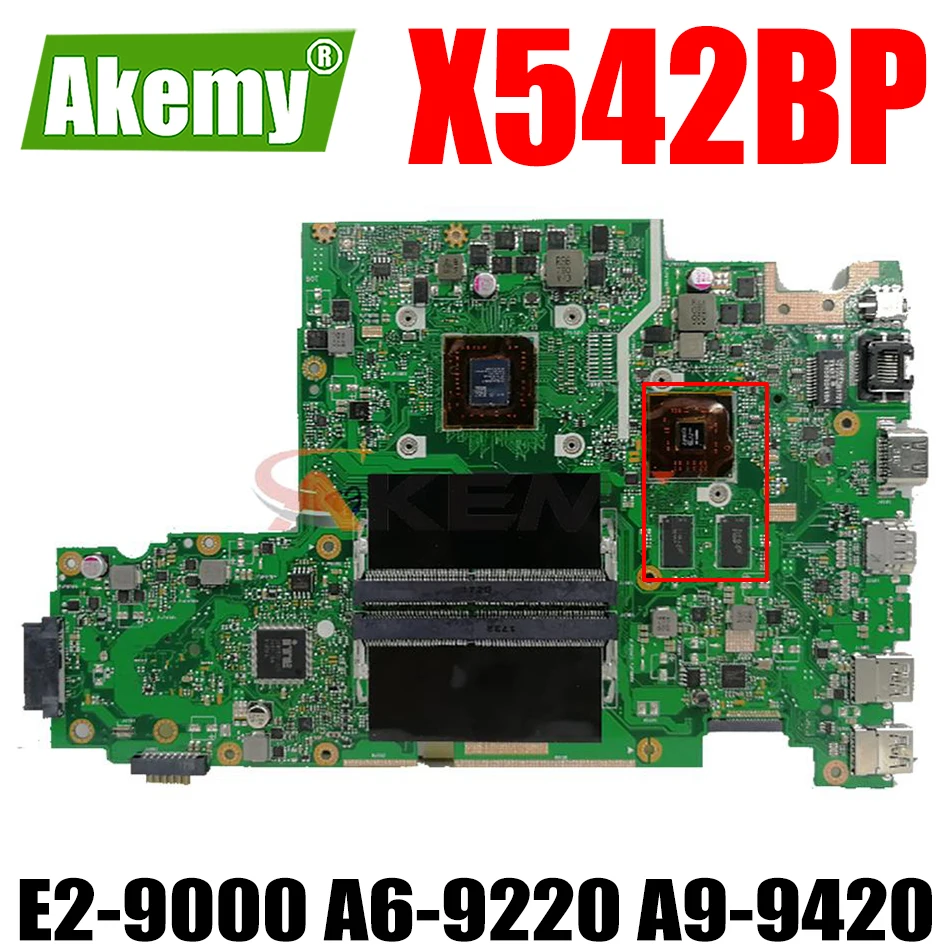 X542BP Laptop Motherboard E2-9000 A6-9220 A9-9420 for ASUS X542B A580B K580B X542BA Notebook Motherboard Mainboard
X542BP Laptop Motherboard E2-9000 A6-9220 A9-9420 for ASUS X542B A580B K580B X542BA Notebook Motherboard Mainboard