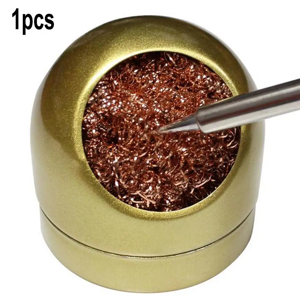 1 Pcs Soldering Iron Tip Cleaning Seat Soldering Tip Iron Cleaner Solder Tip Cleaning Wire + Metal Brass Holder Station
1 Pcs Soldering Iron Tip Cleaning Seat Soldering Tip Iron Cleaner Solder Tip Cleaning Wire + Metal Brass Holder Station
