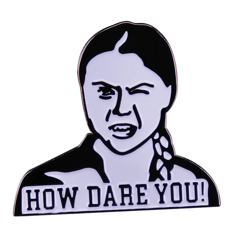 AD2039 HOW DARE YOU Hard Enamel Pin Cute Cartoon Girl Lapel Medal Brooch Backpack Jewelry Fashion Accessories Gift
AD2039 HOW DARE YOU Hard Enamel Pin Cute Cartoon Girl Lapel Medal Brooch Backpack Jewelry Fashion Accessories Gift