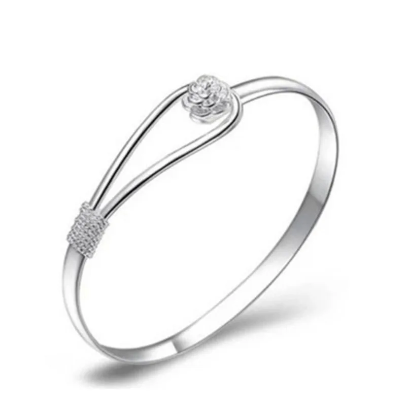 925 Stamp Silver Shining Flower Charm Bracelet Simple And Fresh Women Bracelet Women Cute Wedding Bracelet Christmas
925 Stamp Silver Shining Flower Charm Bracelet Simple And Fresh Women Bracelet Women Cute Wedding Bracelet Christmas