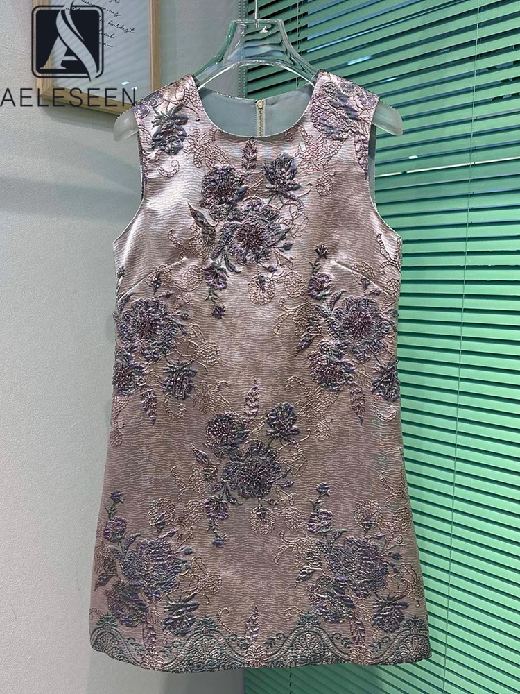 AELESEEN Summer Tank Dress Women Sleeveless Designer Fashion Flower Print Jacquard A-line Casual Mini Holiday Vacation
AELESEEN Summer Tank Dress Women Sleeveless Designer Fashion Flower Print Jacquard A-line Casual Mini Holiday Vacation