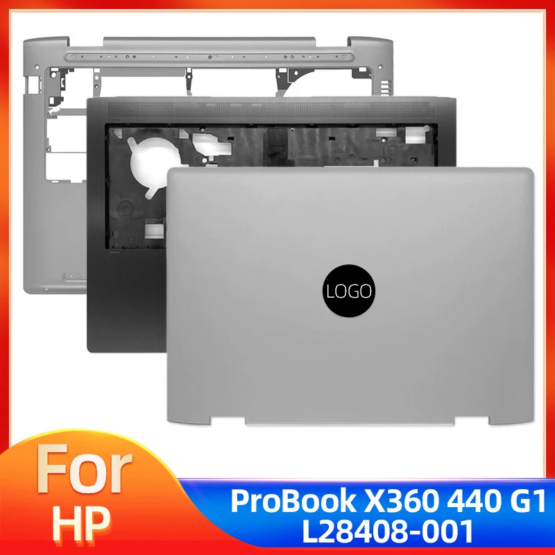 

New For HP Probook X360 440 G1 LCD Back Cover Palmrest Upper Top Case Bottom Rear Lid Topcover L28408-001 Housing Case