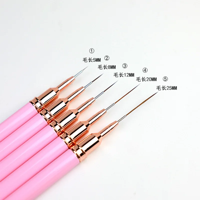 1Pc Stripe Nail Art Liner Brush Super Fine Striper Brush For Long Lines Thin Details Fine Drawing Quality Pink Liner Tools
1Pc Stripe Nail Art Liner Brush Super Fine Striper Brush For Long Lines Thin Details Fine Drawing Quality Pink Liner Tools