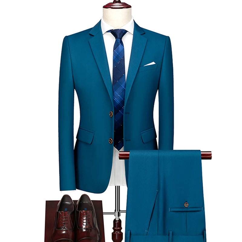 6XL ( Jacket + Pants ) High-end Brand Formal Solid Color Mens Formal Business Slim Suit 2pce Set Groom Wedding Dress Party
6XL ( Jacket + Pants ) High-end Brand Formal Solid Color Mens Formal Business Slim Suit 2pce Set Groom Wedding Dress Party