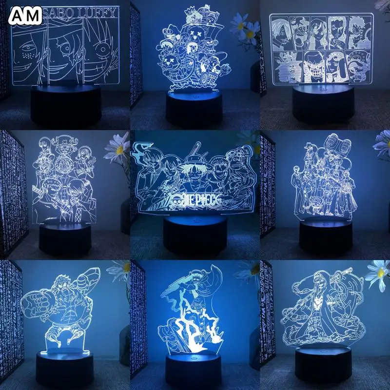 Anime One Piece Lamp Figure Luffy Sanji Zoro Nami 3D Led Night Light Child Manga Gift Color Changing Action Figure Model Toy
Anime One Piece Lamp Figure Luffy Sanji Zoro Nami 3D Led Night Light Child Manga Gift Color Changing Action Figure Model Toy