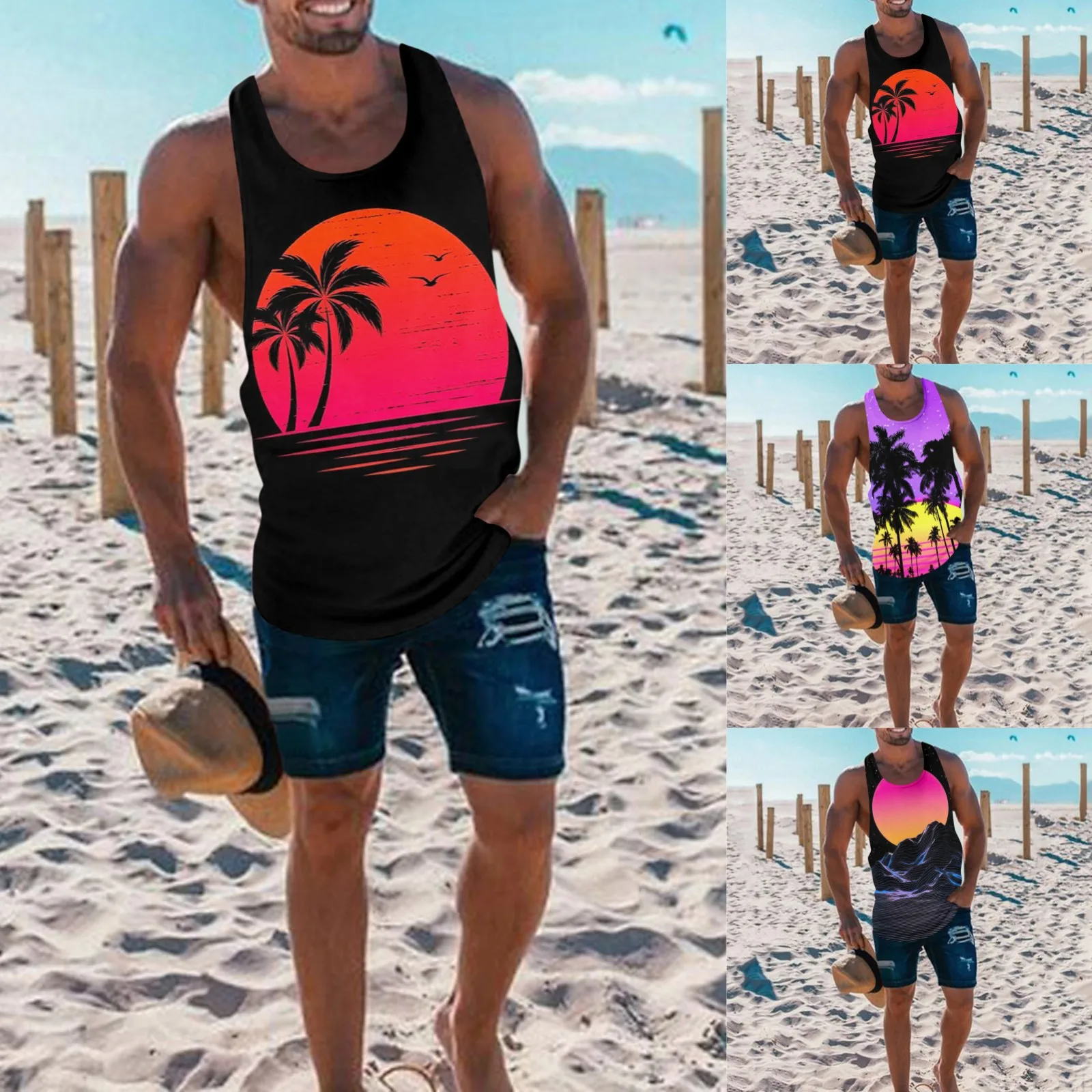 M Long Mens Summer Fashion Casual Sports Outdoor Print Round Neck Sleeveless T Shirt Mens Tall A Shirts Long T Shirts for Men
M Long Mens Summer Fashion Casual Sports Outdoor Print Round Neck Sleeveless T Shirt Mens Tall A Shirts Long T Shirts for Men