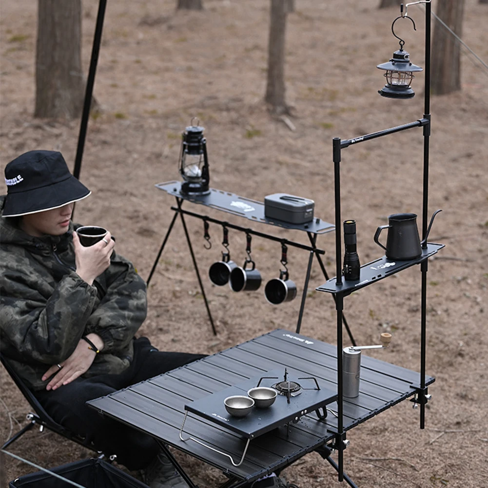 ShineTrip Camping Table Hanging Rack Shelf Portable Outdoor BBQ Picnic Cutlery Pot Pan Tool Storage Hanger Stand Camp Equipment
ShineTrip Camping Table Hanging Rack Shelf Portable Outdoor BBQ Picnic Cutlery Pot Pan Tool Storage Hanger Stand Camp Equipment