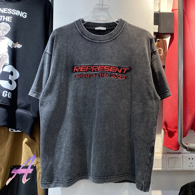 Represent T-shirts High Street Washed Retro Toptees Summer Crew Neck Casual Embroidered Letters Versatile Men T Shirt
Represent T-shirts High Street Washed Retro Toptees Summer Crew Neck Casual Embroidered Letters Versatile Men T Shirt