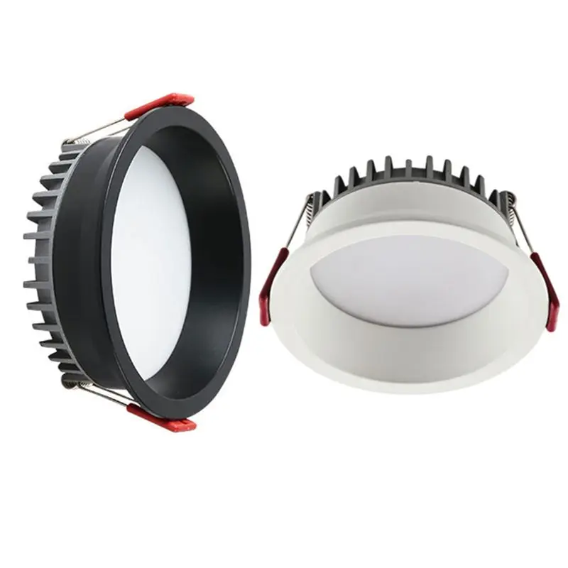 

Dimmable Recessed Dimmable LED Downlights 7w 9w 12w 15w 18w 20w 24w Deep Anti-glare COB Ceiling Lamp Spot Lights AC90-260V