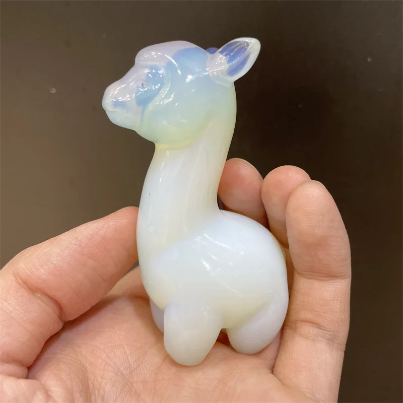 High-quality White Opalite Crystal Colorful Alpaca Hand Carved Gemstones For Gift Home Decoration Room Decor
High-quality White Opalite Crystal Colorful Alpaca Hand Carved Gemstones For Gift Home Decoration Room Decor