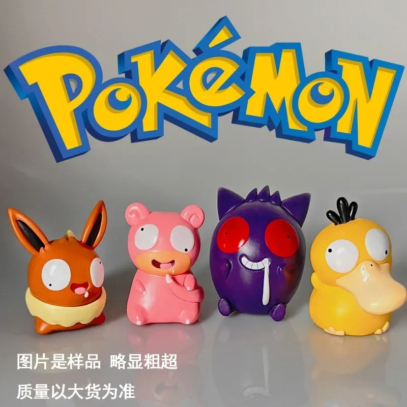 Pokemon Eevee Psyduck Gengar Slowpoke Fool Style Anime Figure Doll PVC Model Ornament Collection Kawaii Toys Kids Birthday Gifts
Pokemon Eevee Psyduck Gengar Slowpoke Fool Style Anime Figure Doll PVC Model Ornament Collection Kawaii Toys Kids Birthday Gifts
