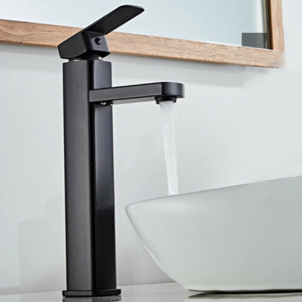 Black Basin Facuet Stainless Steel Single Handle Single Hole Ceramic Cartridge Cold&Hot Water Mixer Bathroom Accessories
Black Basin Facuet Stainless Steel Single Handle Single Hole Ceramic Cartridge Cold&Hot Water Mixer Bathroom Accessories