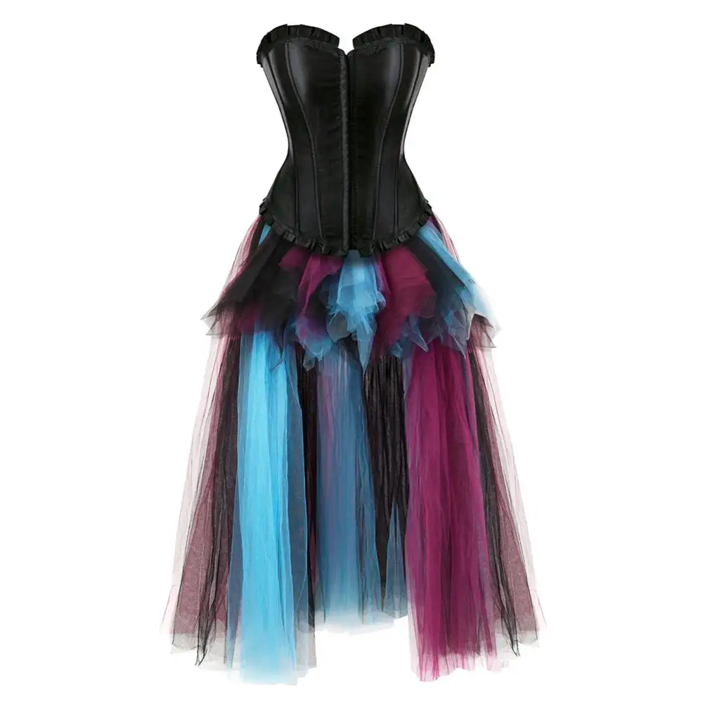 Корсет-юбка в стиле стимпанк, средневековое бюстье с длинной тюлевой пачкой, вечерние платья для маскарада, БАСКСКАЯ корсажная Карнавальная одежда, женская сексуальная
Корсет-юбка в стиле стимпанк, средневековое бюстье с длинной тюлевой пачкой, вечерние платья для маскарада, БАСКСКАЯ корсажная Карнавальная одежда, женская сексуальная