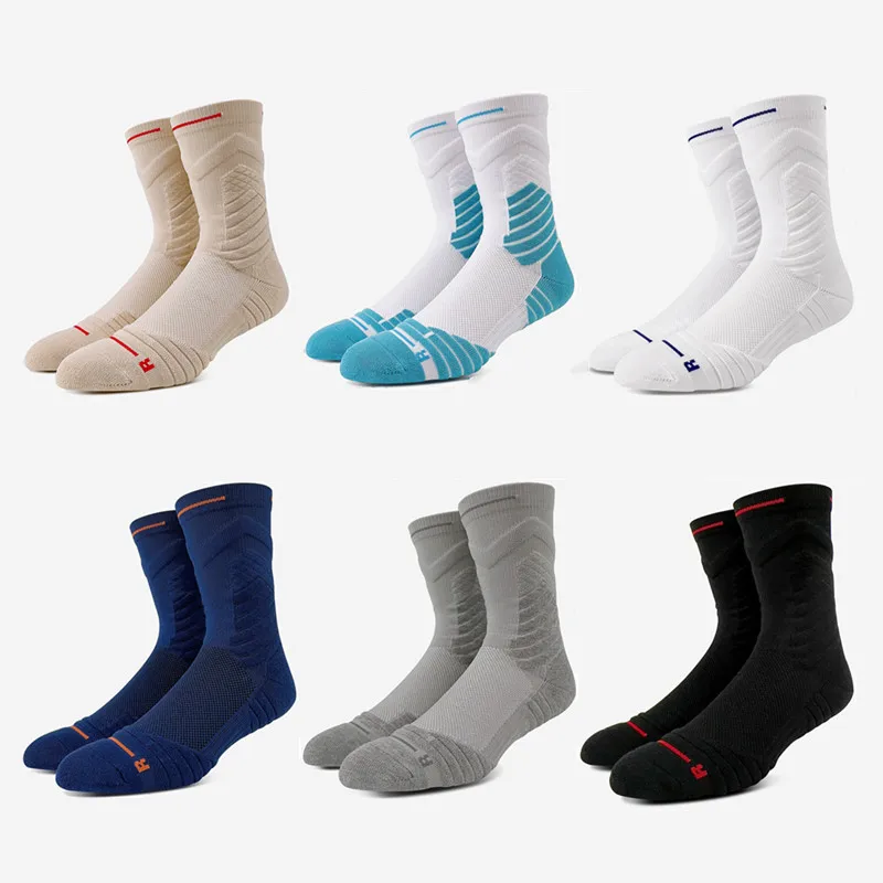 

Повседневные футбольные спортивные носки с захватом утолщенные дышащие Нескользящие футбольные носки для мужчин и женщин уличные носки для бега велоспорта баскетбола