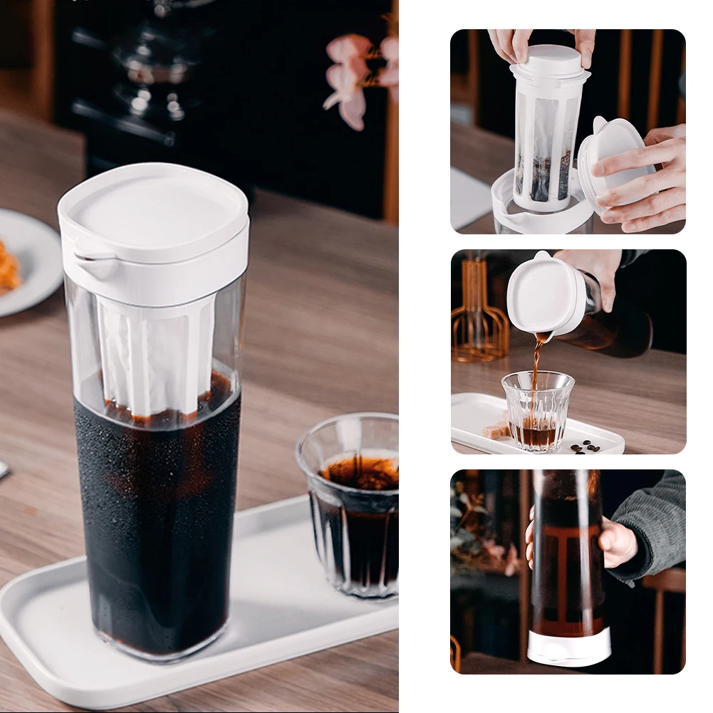 1100 ML Cold Brew Iced Coffee Maker Heat-Resistant Ice Drip Maker Pots Cold Tea Bottle Sealed Ice Espresso Filter Bottle Filters
1100 ML Cold Brew Iced Coffee Maker Heat-Resistant Ice Drip Maker Pots Cold Tea Bottle Sealed Ice Espresso Filter Bottle Filters