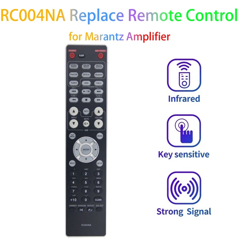 RC004NA Replacement Remote Control New Black For Marantz Amplifier Audio Player NA6005 SA8004
RC004NA Replacement Remote Control New Black For Marantz Amplifier Audio Player NA6005 SA8004